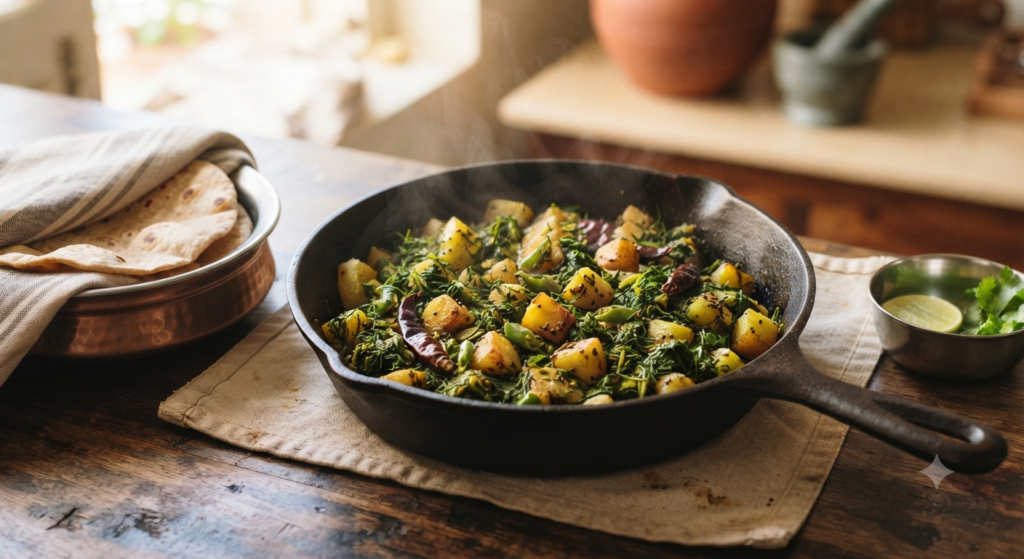 Suva Bhaji Aloo
